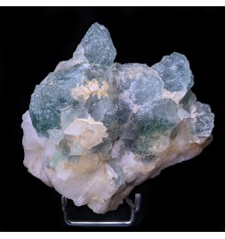Fluorite, quartz, 中国,595克