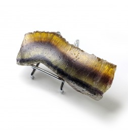 蛍石スライス、ナミビア、7.8 cm