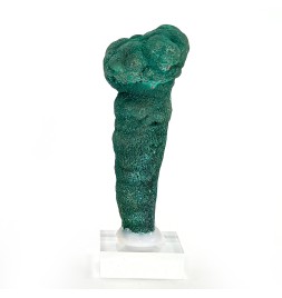 Malachite stalactite,...