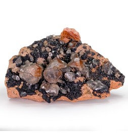 Cerussite, galena, barite,...