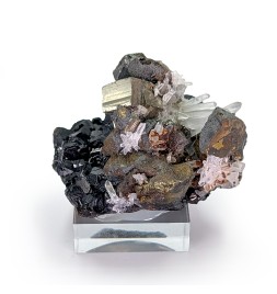 Sphalérite, pyrite, quartz,...